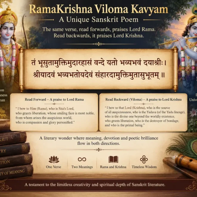 Read It Forward, It’s Ramayana. Backward, It’s Mahabharata!